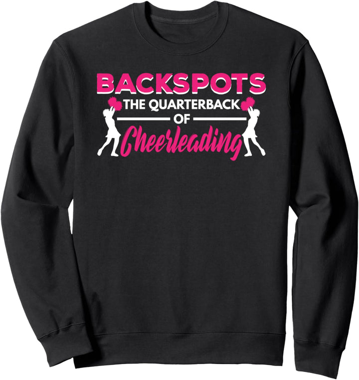 Backspots Quarterback Of Cheerleading Cheerleader JT Sweatshirt