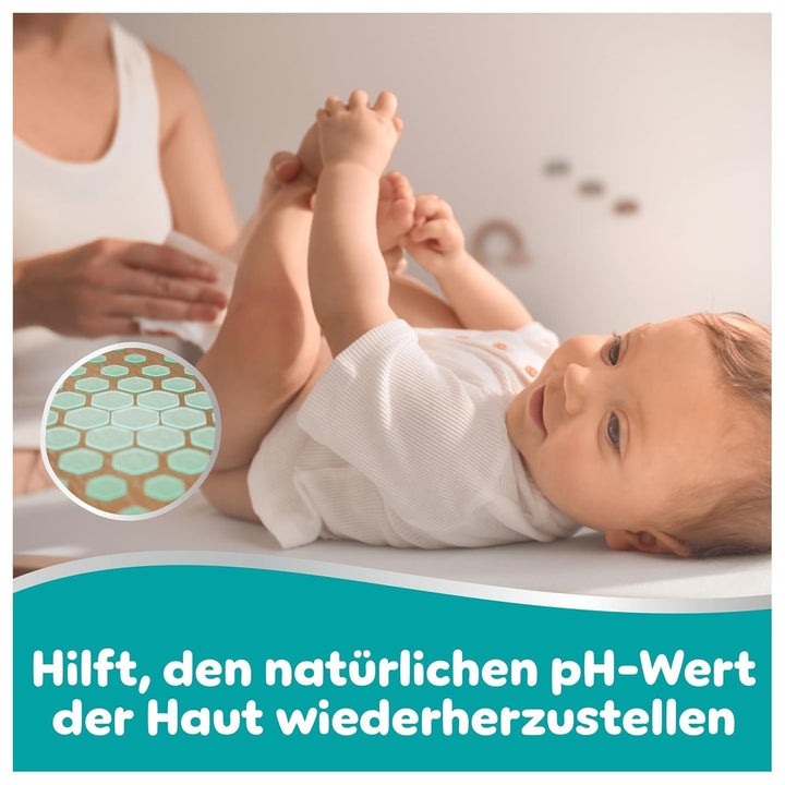 Pampers 99% Water Baby-Feuchttücher, 12 Packungen mit je 60 Feuchttüchern = 720 Baby-Feuchttücher, l