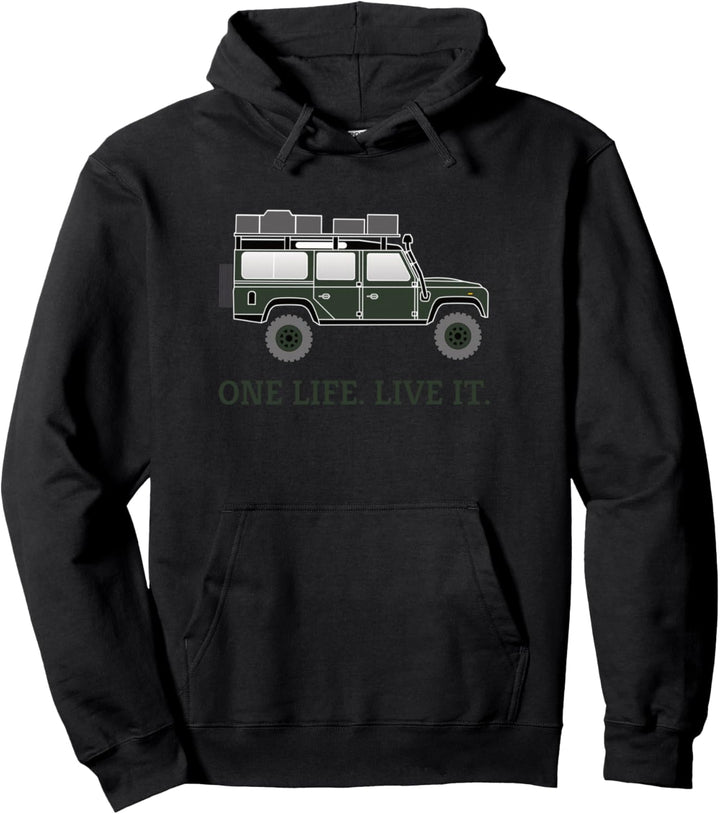 Defender Dachzelt Offroad 4x4 Reisefahrzeug Pullover Hoodie