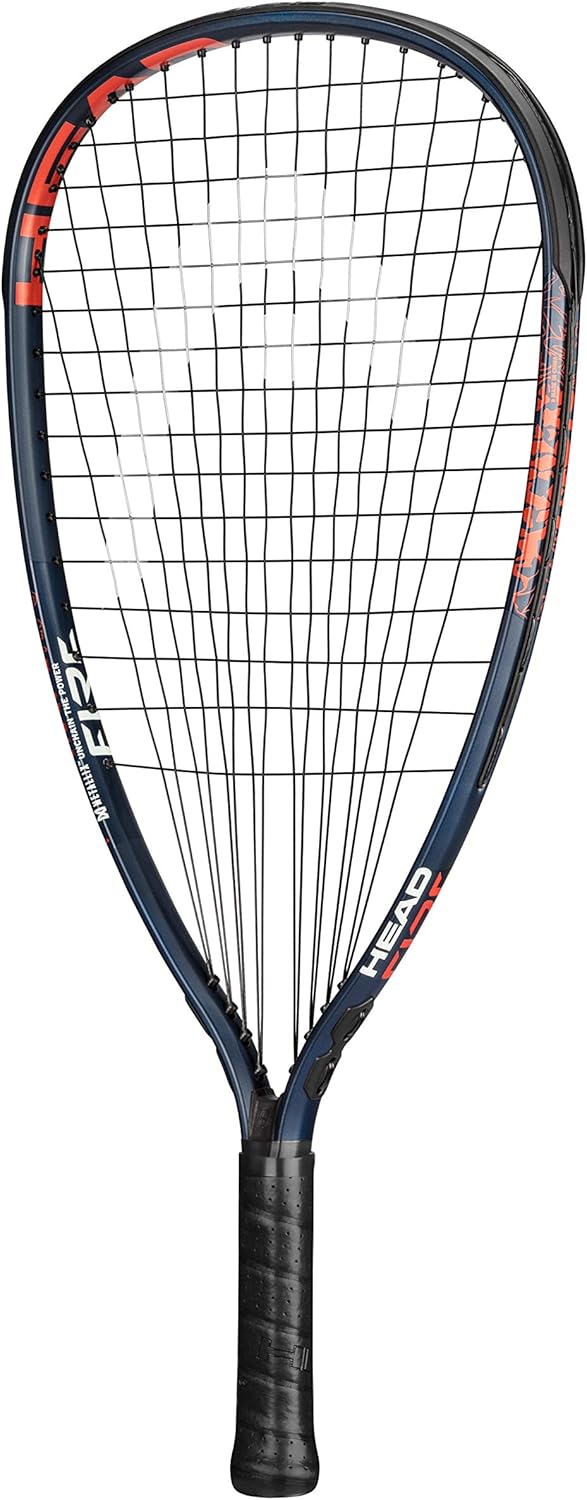 HEAD MX Fire 190 Anfänger-Racquetball-Schläger – vorbespannter Kopf Leichter Balanceschläger marineb