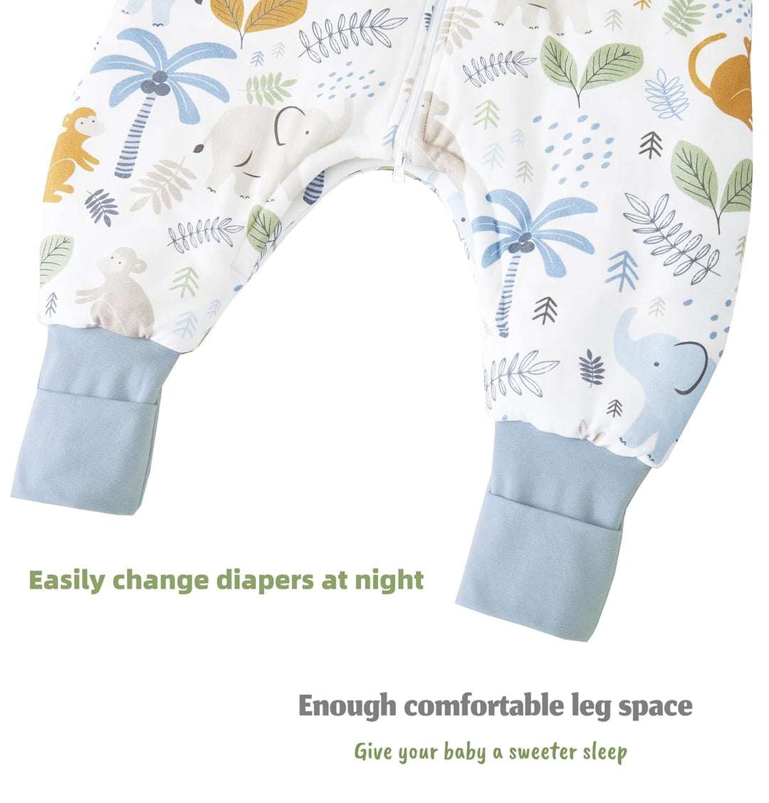 Chilsuessy Baby Winterschlafsack Schlafsack mit Füssen Warm Kinder Ganzjahres Winter Schlafsack Schl