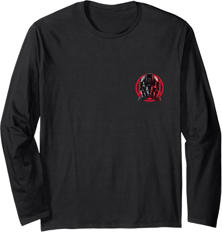 Star Wars TIE Fighter Pilot Helmet Pocket Langarmshirt