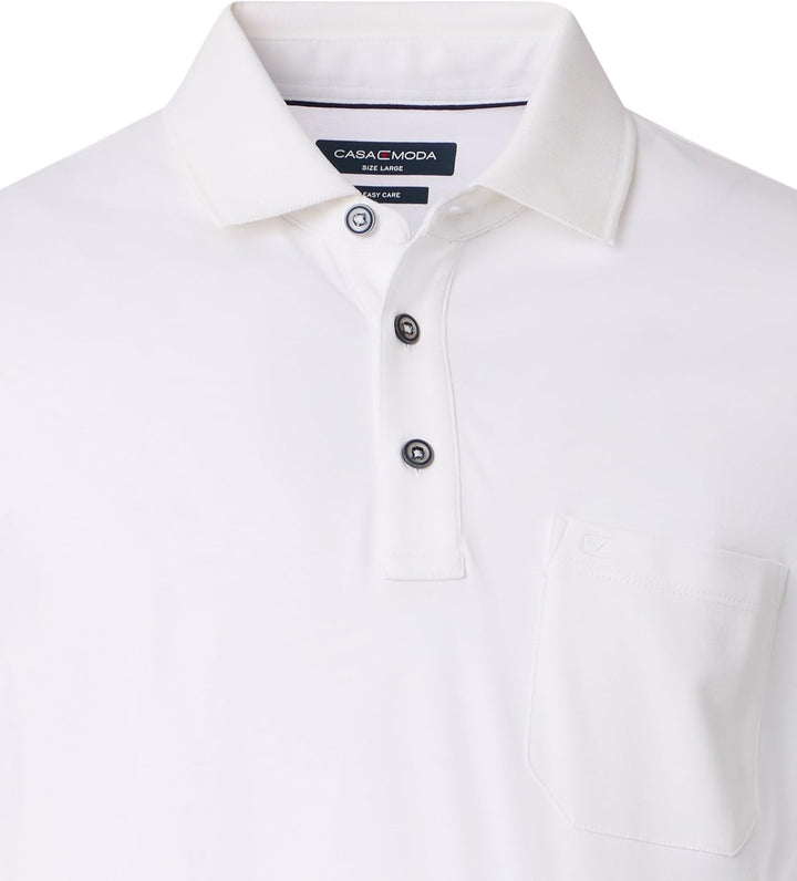 CASAMODA Polo-Shirt Uni M Weiss(000), M Weiß(000)