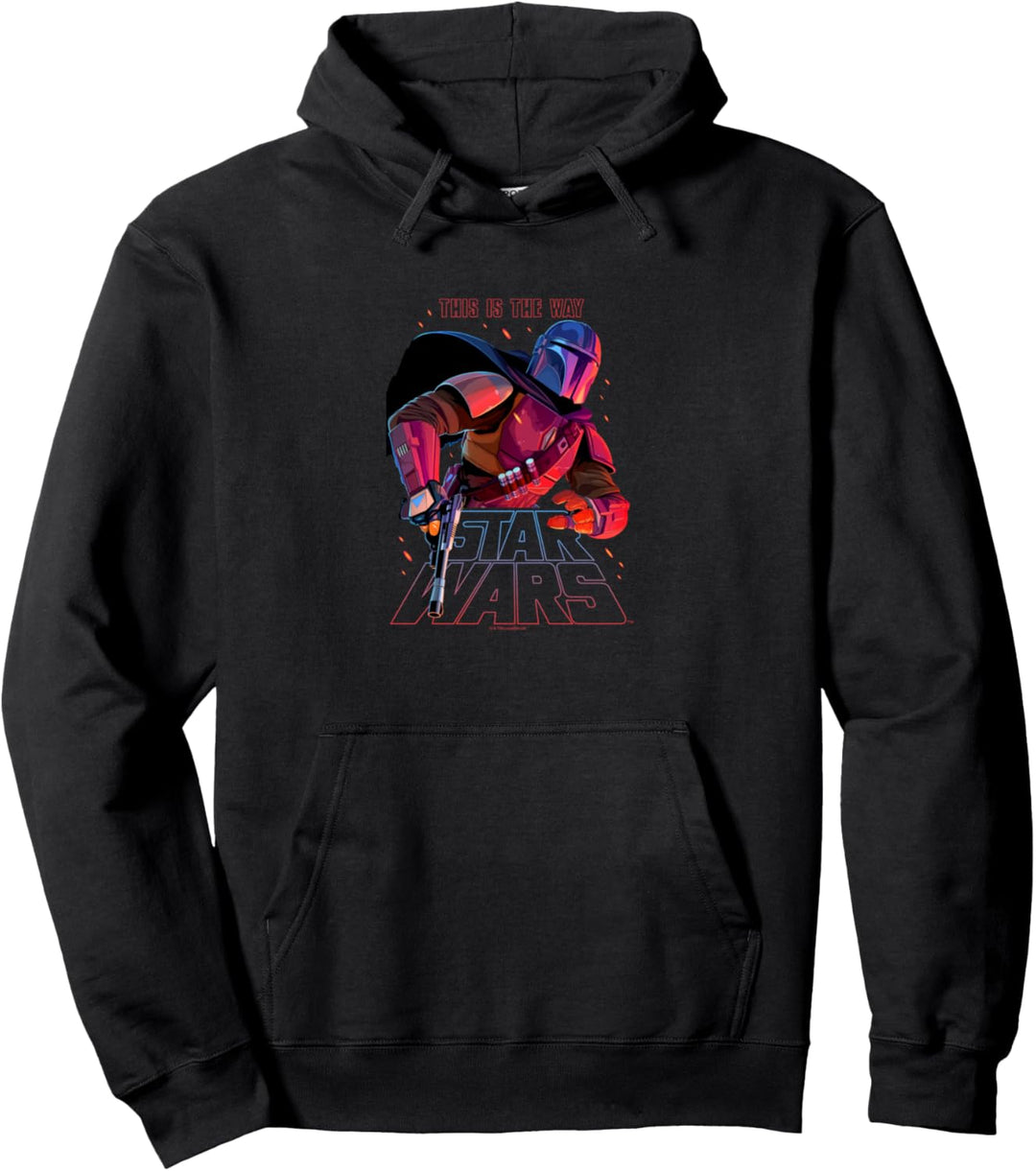 Star Wars: The Mandalorian Mandalorian Night Ranger Red Pullover Hoodie