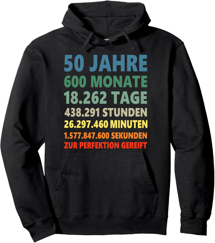 50. Geburtstag 50 Jahre Pullover Hoodie