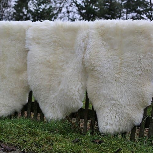 Schaffell Lammfell Merino Fell Naturfell Creme ökologisch gegerbt Grösse 100-110, 100-110