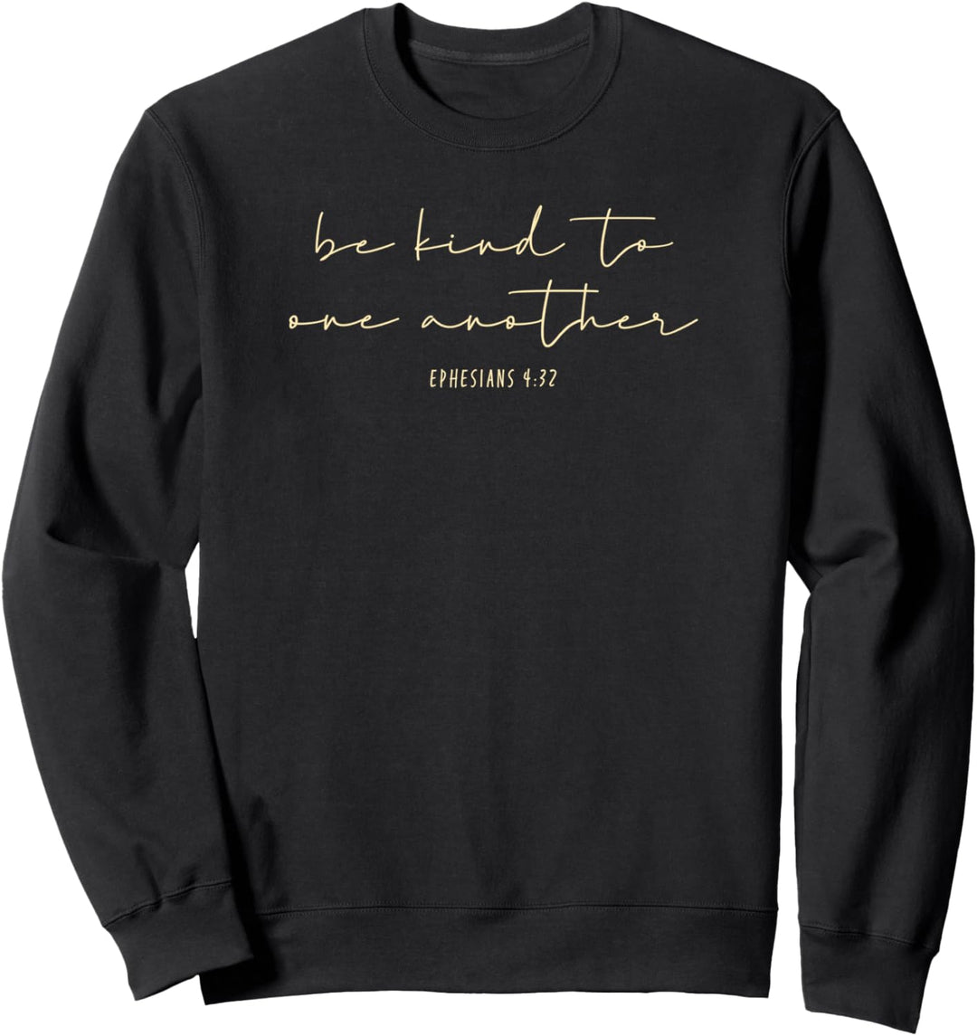 Trendy Be Kind To One Another Flower Bouquet Front &amp; Back Sweatshirt