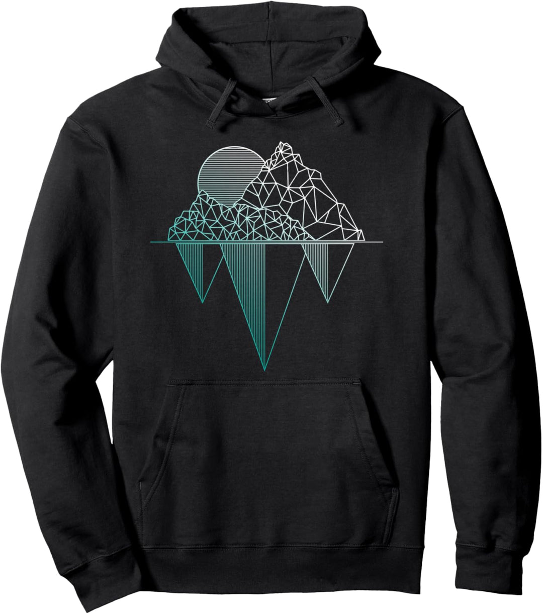 Berge Vintage Wandern Camping Trekking Klettern Geschenk Pullover Hoodie