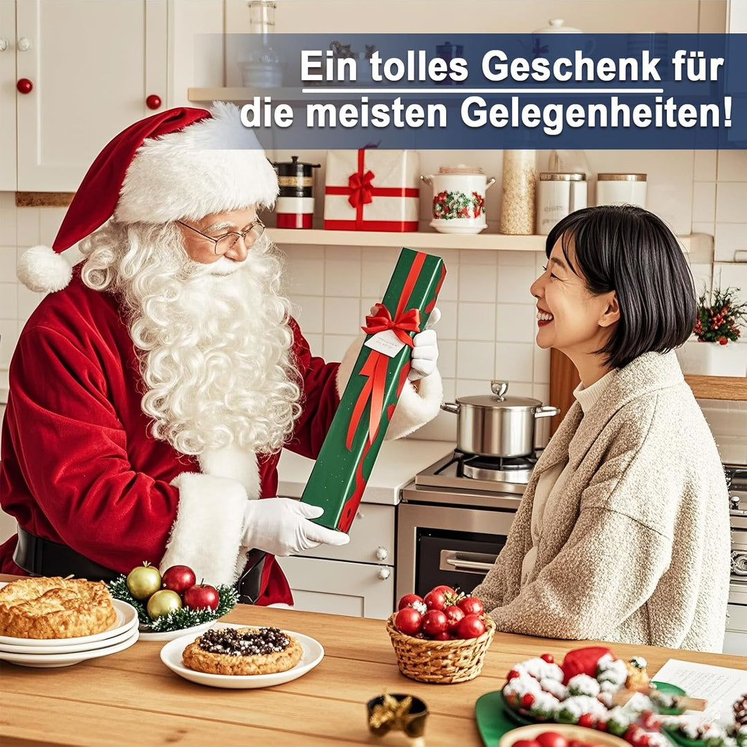 Dmore Magnetleiste Messer mit 10 Haken, 43 cm Messerhalter magnetisch aus Edelstahl, Magnet Messerha