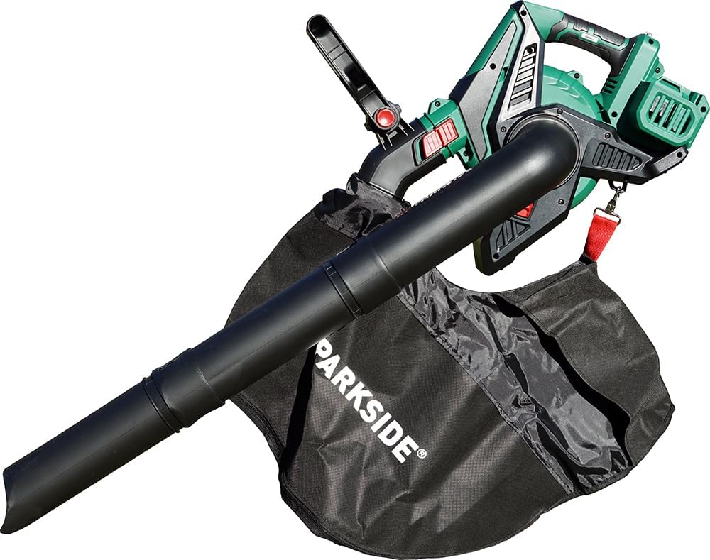 HEADNMORE® Bundle - Parkside® 40V Akku Laubsauger Laubbläser PLSA 40-Li D2 (inkl. 2x4Ah Akku) + Schl
