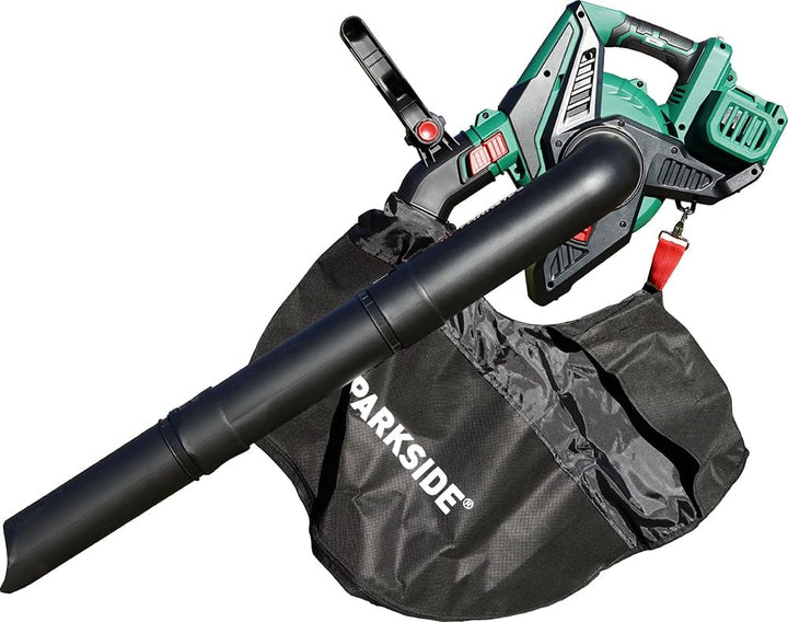 HEADNMORE® Bundle - Parkside® 40V Akku Laubsauger Laubbläser PLSA 40-Li D2 (inkl. 2x4Ah Akku) + Schl