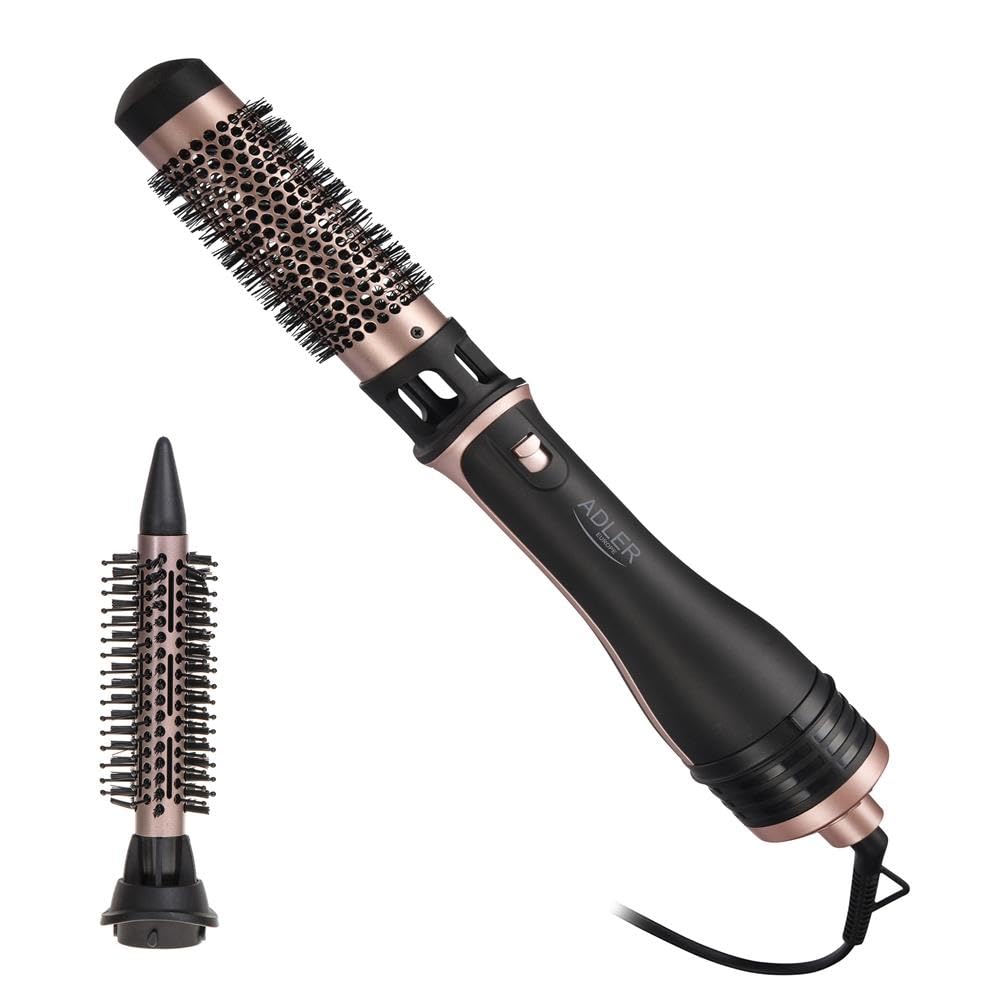 Adler AD 2026 Lockenstab, 1200W, mit 2 Aufsätzen, Schwarz/Roségold