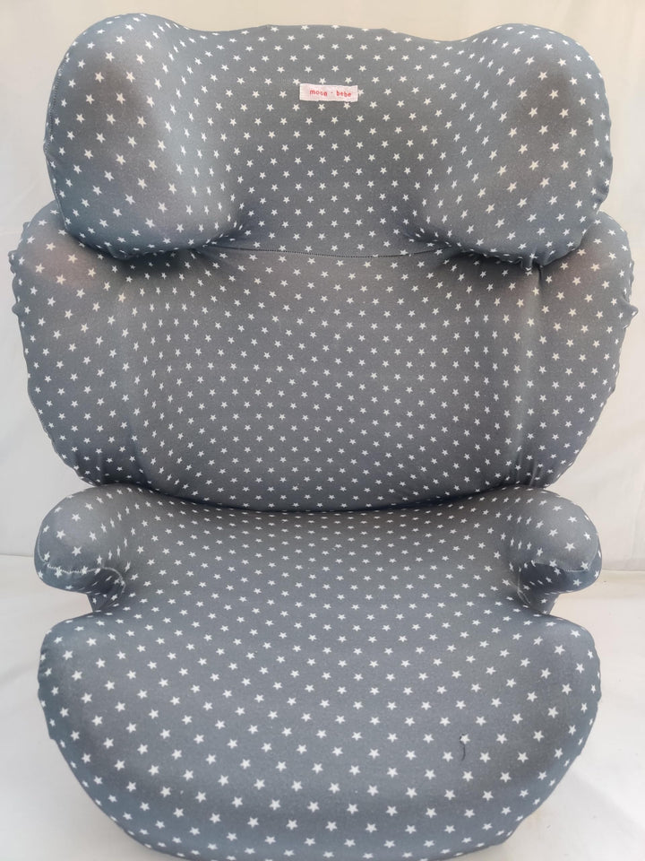 moon-bebe Bezug kompatibel mit Cybex Solution Q2 Fix, Grau, grau