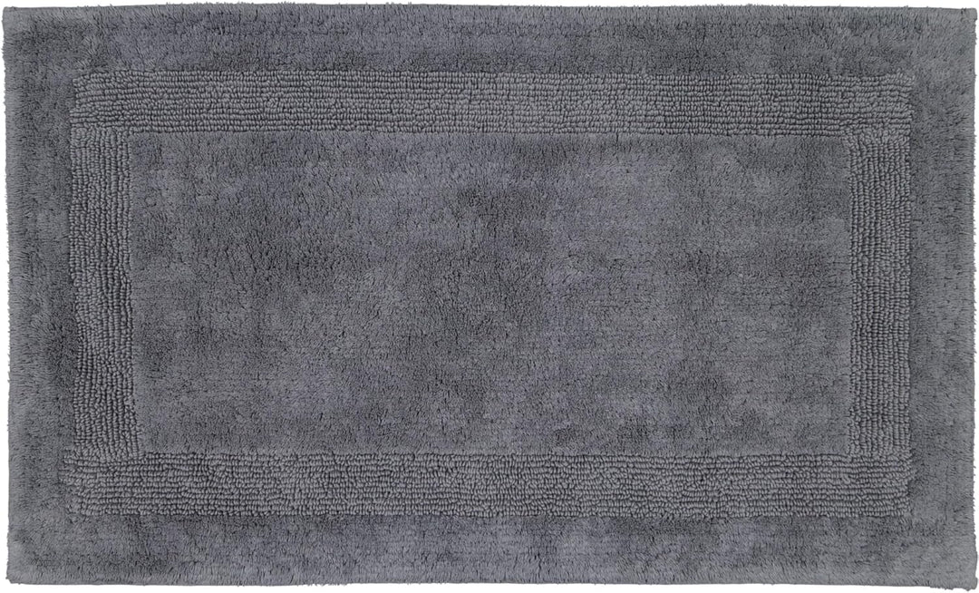 Cawö Badteppiche Luxus Badteppich 1000 anthrazit - 774 70x120 cm, 70x120 cm