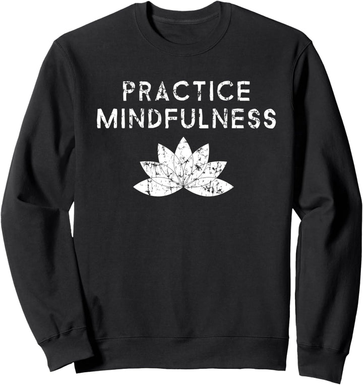 Übe Achtsamkeit mit der Lotusblumen Meditation Sweatshirt