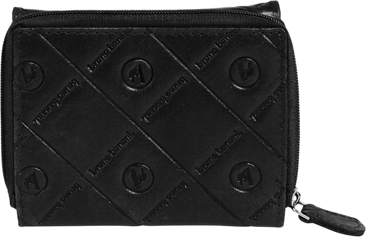 bruno banani Geldbörse Echt Leder schwarz Damen - 021827, Schwarz