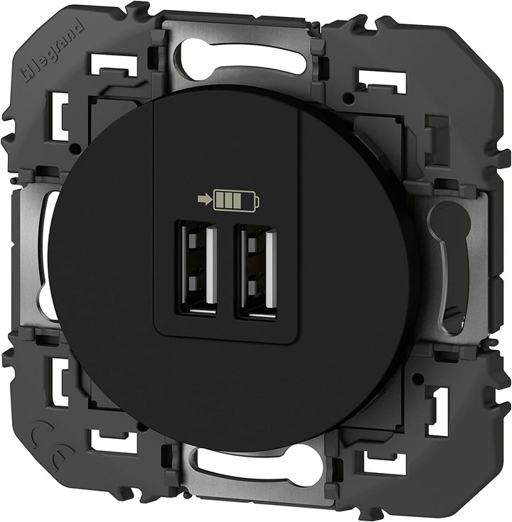 Legrand 095287 Typea Dooxie, 2,4 A, Schwarz