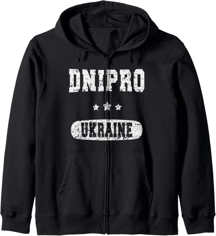 Jahrgang Dnipro Ukraine Kapuzenjacke