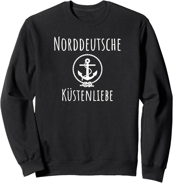 Norddeutsche Küstenliebe Motiv Spruch Deich Meer Küste Sweatshirt