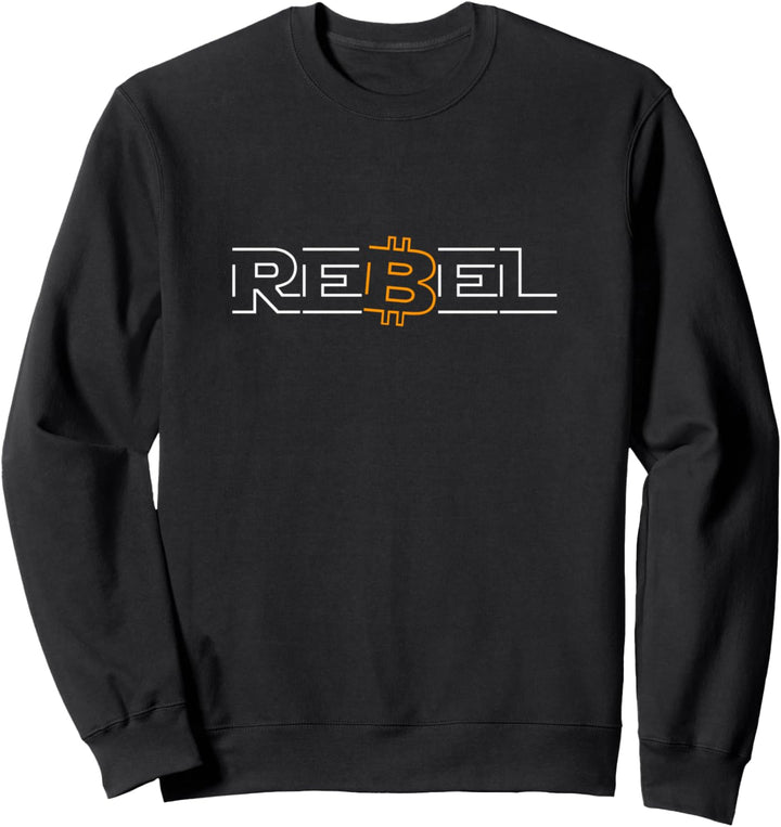Rebel Bitcoin Kryptowährung DeFi HODL BTC Sweatshirt