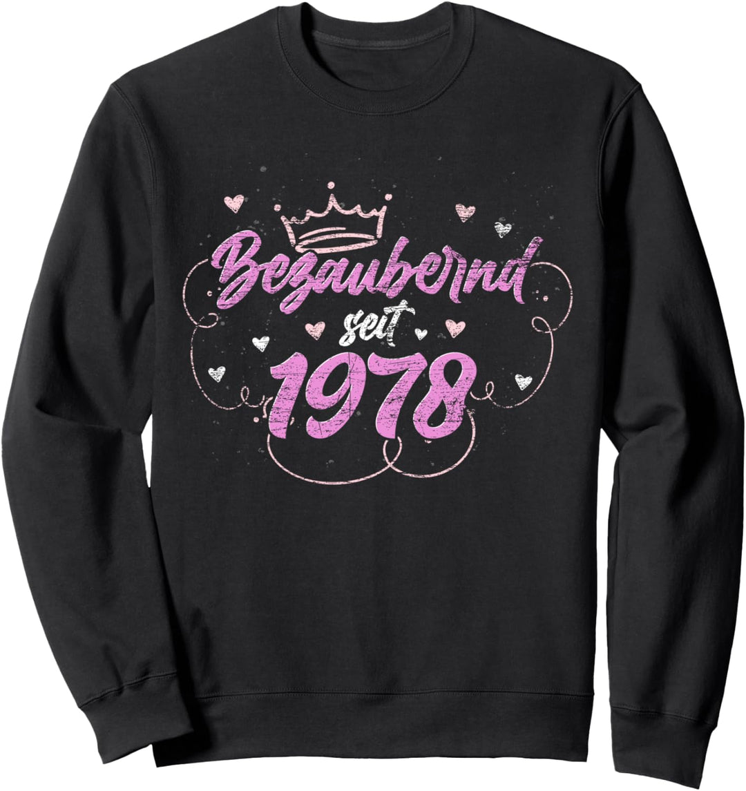 Bezaubernd seit 1978 Geschenk Frauen 44 Geburtstag Sweatshirt