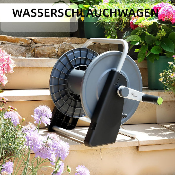 GartenSchlauchtrommel, Schlauchwagen für bis zu 20-30m 1/2 zoll-Schlauch, Wandmontierter Wasserschla