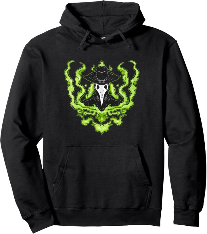 Pestdoktor in Giftwolke - Vintage Pestarzt & Plague Doctor Pullover Hoodie