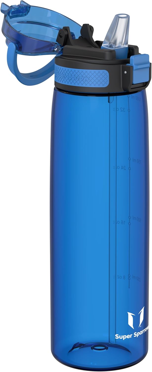 Super Sparrow Trinkflasche - TouchSip Wasserflasche - 500ml, 750ml, 1000ml - BPA-frei - Ideale Sport