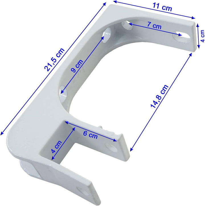 Mendler 4er-Set Deckenhalterung für Markise T792, Wandhalterung Deckenmontage Adapter