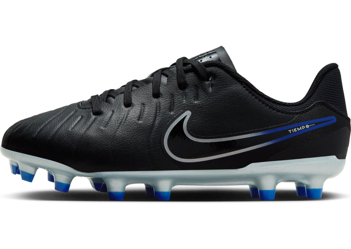 NIKE Legend 10 Academy Fussballschuh, Black/Chrome-Hyper Royal, 34 EU