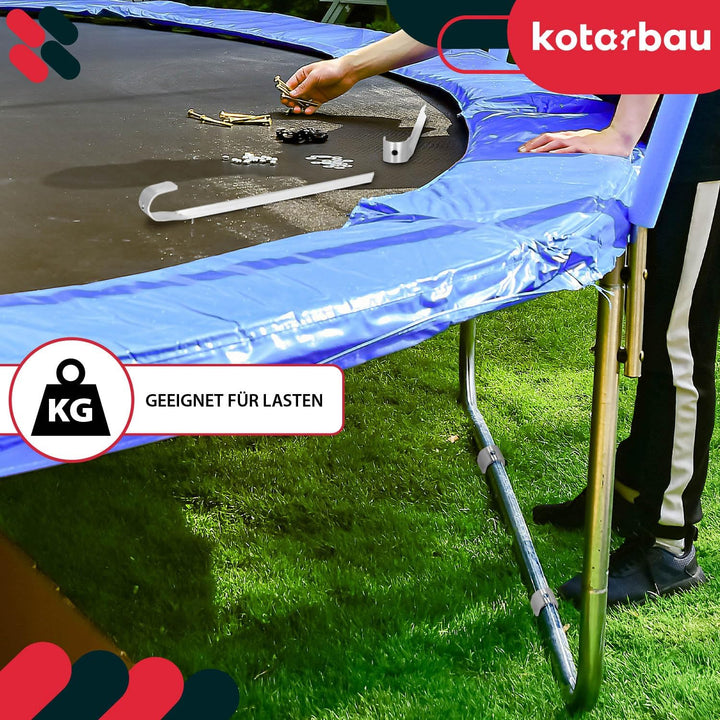 KOTARBAU® 4er Set Bodenanker für Trampolin - 430 mm - Heringe für Gartentrampolin - Erdanker zum Ein