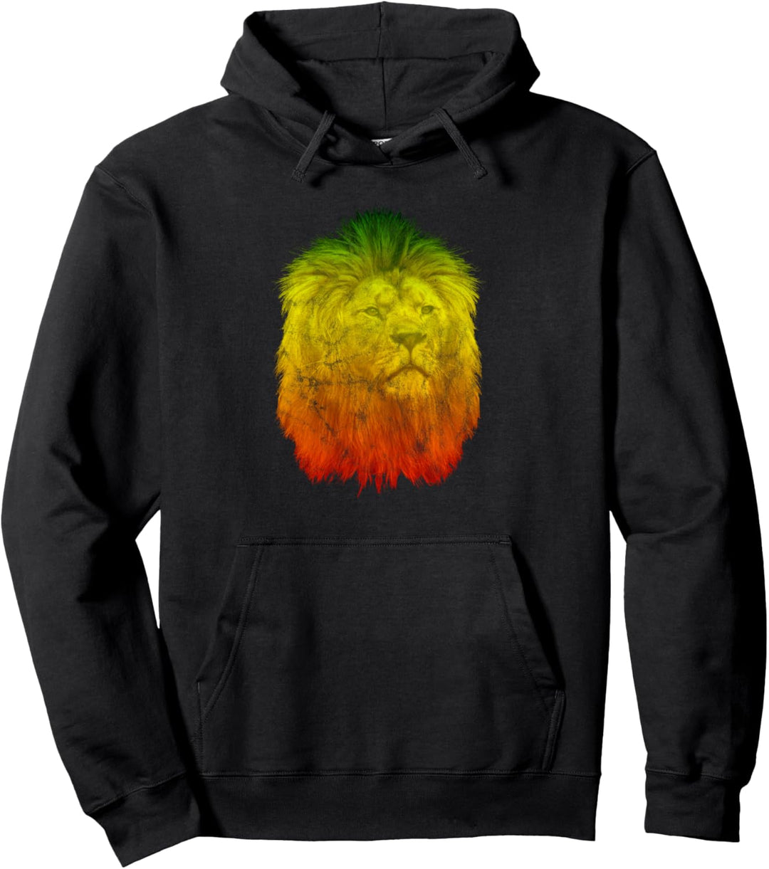Reggae Löwe Rastafari Roots-Reggae Jamaika Afrika Geschenk Pullover Hoodie