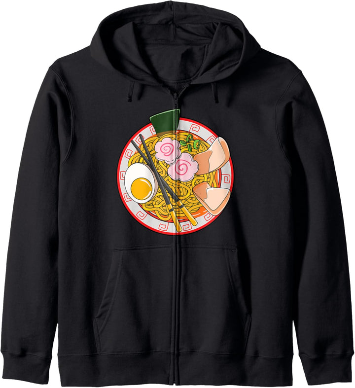 Anime Japanisch Ramen Nudel Leben Foodie Kapuzenjacke