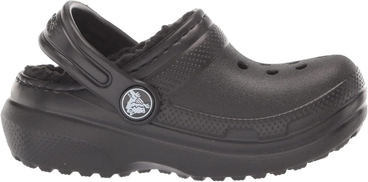 Crocs Unisex Kinder Classic Lined Clog K 29/30 EU Schwarz, 29/30 EU Schwarz