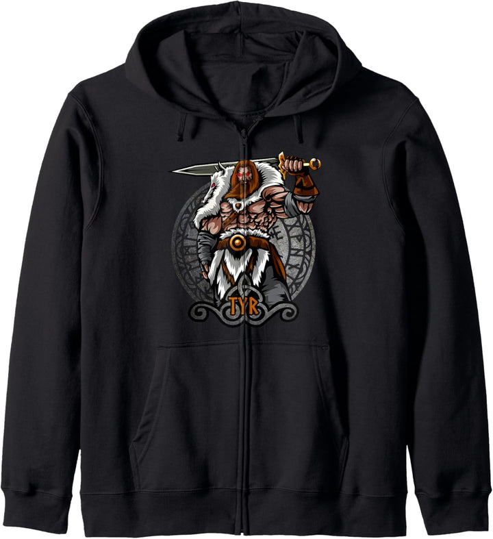Tyr Norse Mythologie Valhalla Viking Nordic God Kapuzenjacke