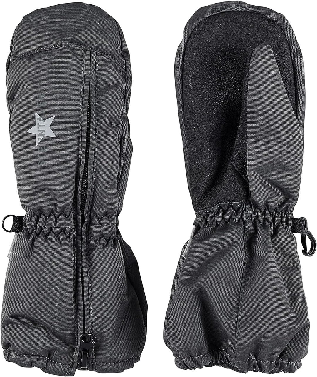 Sterntaler Stulpen-Handschuhe mit mittigem Reissverschluss 1 Eisengrau, 1 Eisengrau