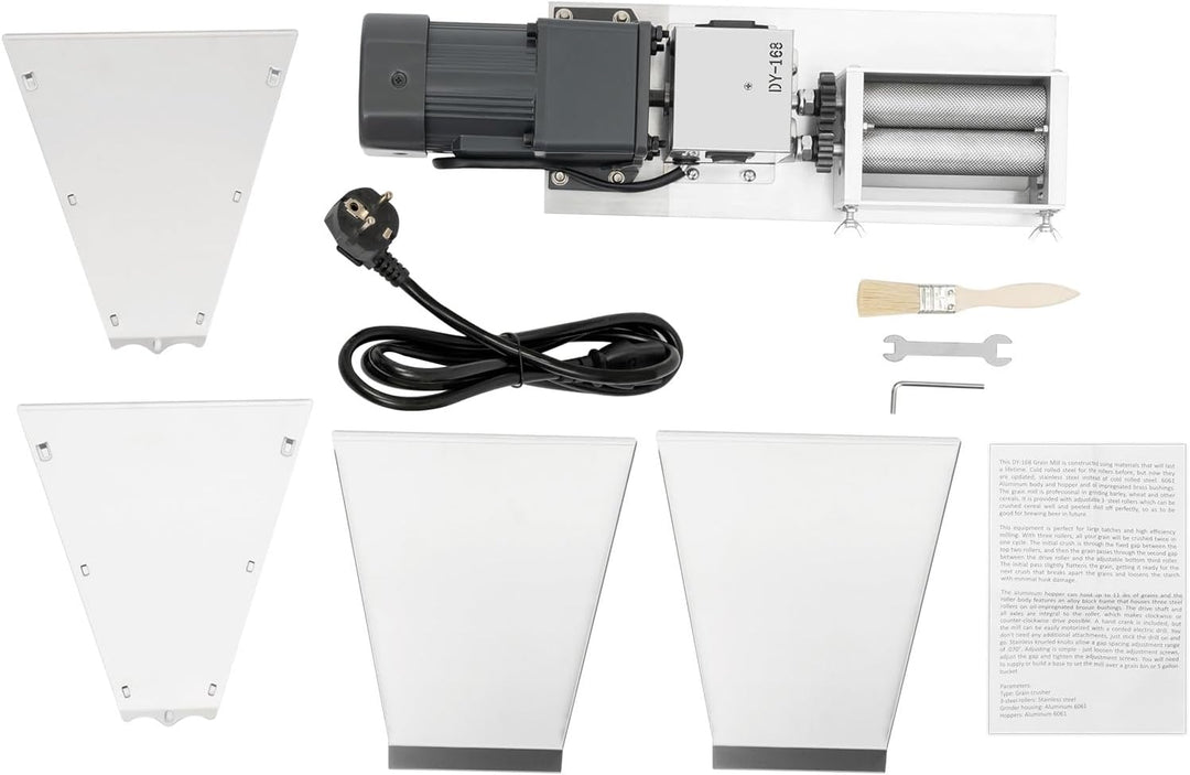 Elektrische Multifunktionsschleifer Kornquetsche Getreid WalzenmüHle GetreidemüHl MalzmüHle Getreide