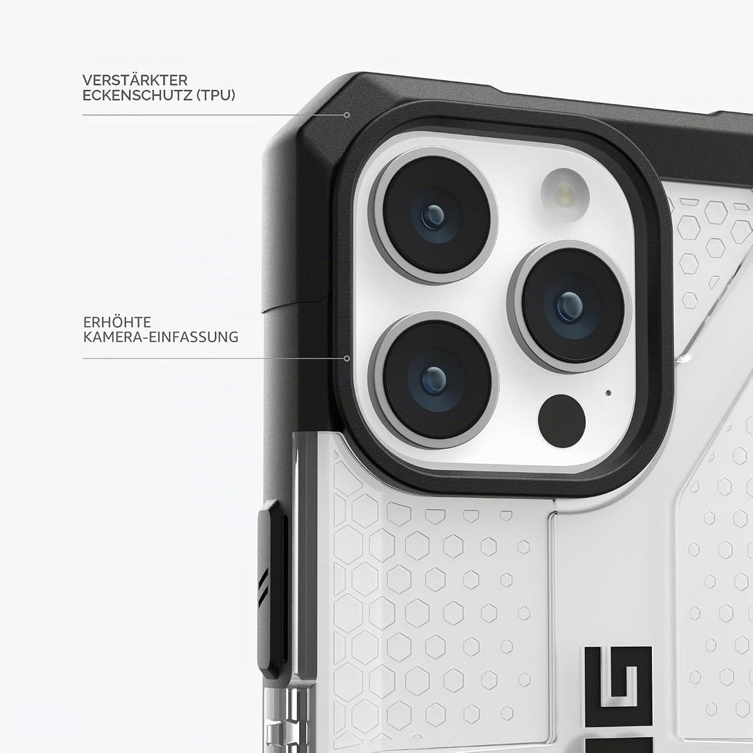 URBAN ARMOR GEAR Plasma Hülle kompatibel mit Apple iPhone 15 Pro Max [Wireless Charging kompatibles