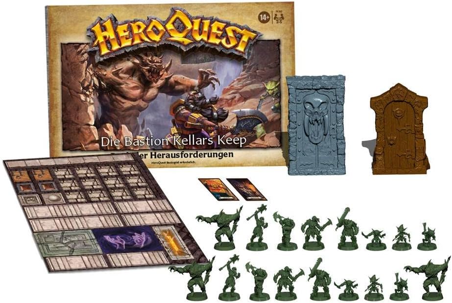 Hasbro Hill HeroQuest Die Bastion Kellars Keep Abenteuerpack, ab 14 Jahren, HeroQuest Basisspiel erf
