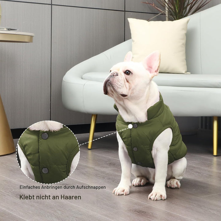 JoyDaog Fleece Hundejacke für Winter kaltes Wetter, Extra Weicher Hundemantel für Kleine Hunde, Wind