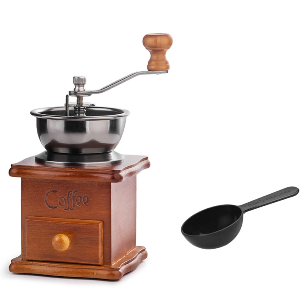 Manuelle Kaffeemühle, Mini Vintage Kaffeemühle Handkurbel zum Mahlen Von Kaffeepulver, Espressomühle