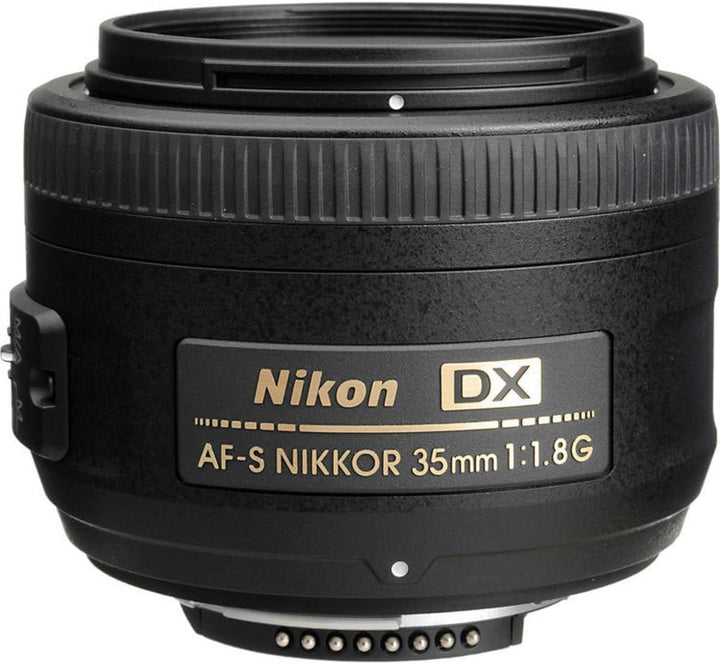 Nikon 2183 AF-S DX Nikkor 35mm 1:1,8G Objektiv (52mm Filtergewinde) Single, Single