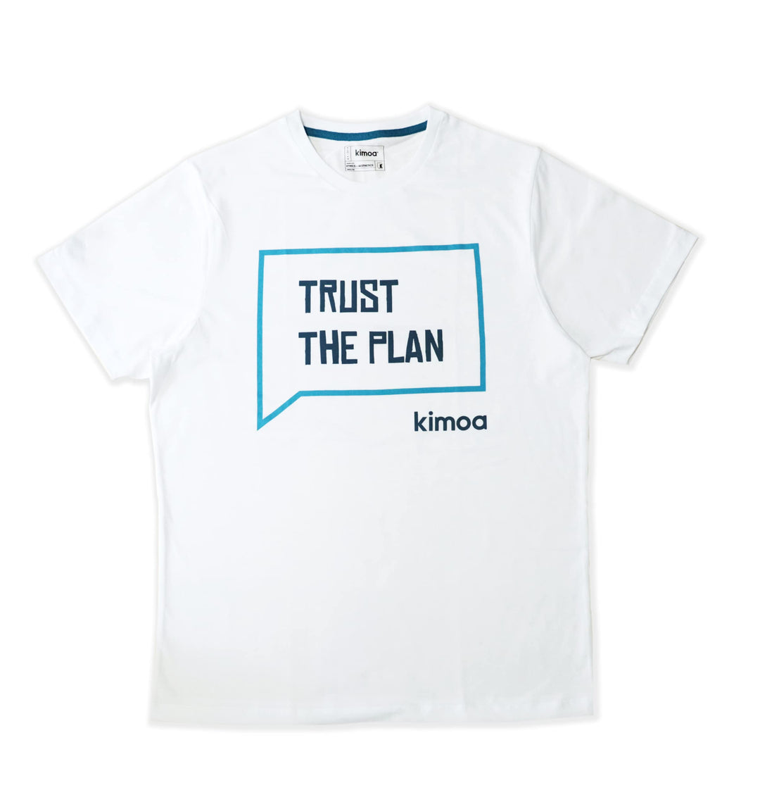 Kimoa Trust The Plan_XS Unterhemd, weiss, X Small