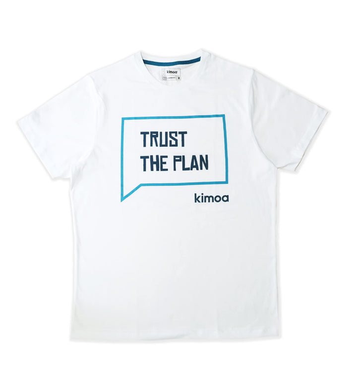 Kimoa Trust The Plan_XS Unterhemd, weiss, X Small