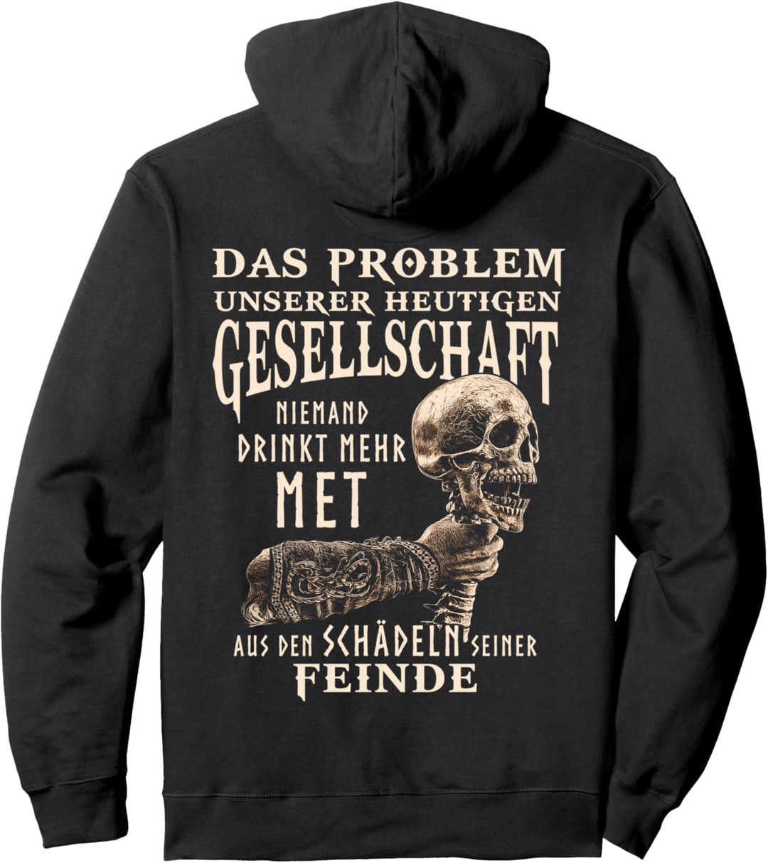 Schädel der Feinde Nordische Mythologie - Urnes -Skull - V3 Pullover Hoodie