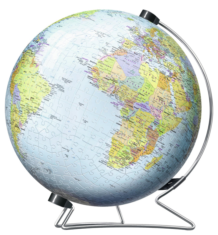 Ravensburger World Globe on a V-Stand 3D Jigsaw Puzzle for Adults and Kids Age 10 Years Up - 540 Pie
