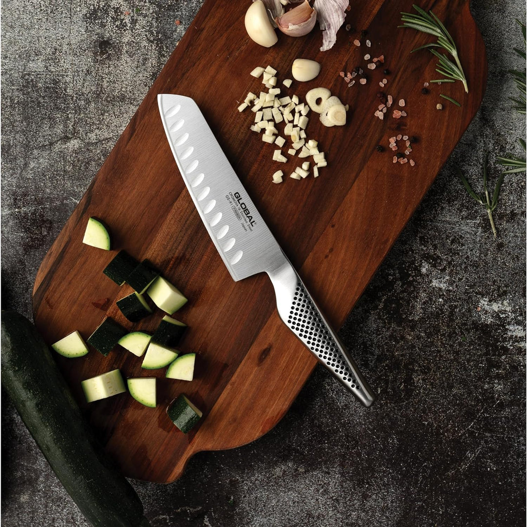 Global GS-91 Gemüsemesser mit Kullen 14 cm