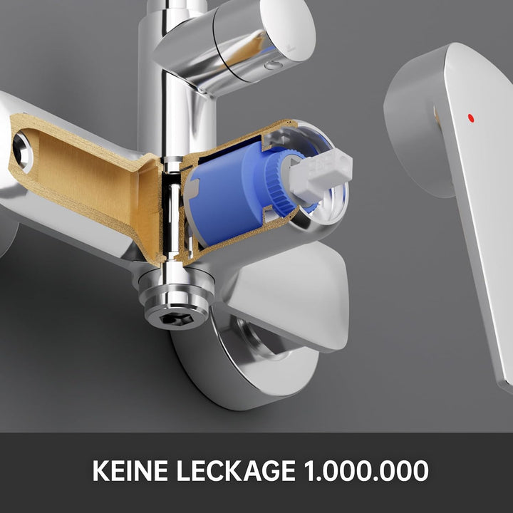 Auralum Duscharmatur Komplettset, Regendusche mit Duscharmatur, Duschsystem Duschset mit Duschkopf,