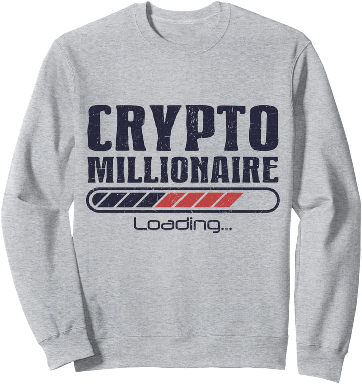 Lustiger Bitcoin Blockchain Kryptowährung Krypto Millionär Sweatshirt