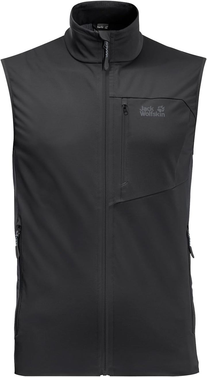 Jack Wolfskin Herren Highest Peak Vest M Vest L Schwarz, L Schwarz